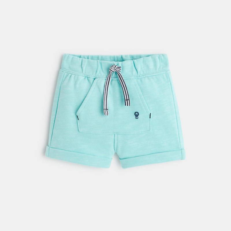 Short en molleton bleu bébé garçon Short en molleton bleu bébé garçon