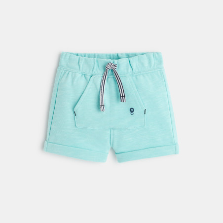 Short en molleton bleu bébé garçon Short en molleton bleu bébé garçon
