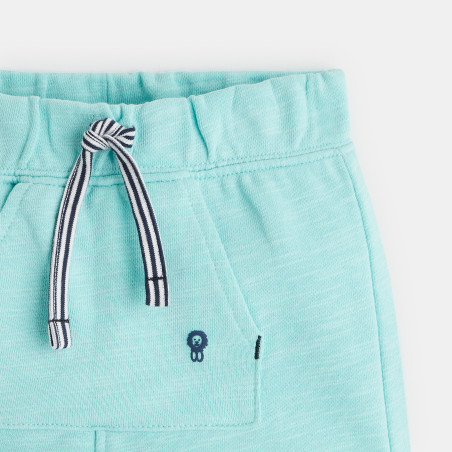 Short en molleton bleu bébé garçon Short en molleton bleu bébé garçon