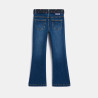 Jean flare ceinturé bleu fille Jean flare ceinturé bleu fille