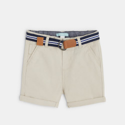 Fancy cotton turn-up shorts