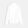 T-shirt col roulé blanc fille