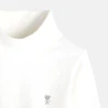 T-shirt col roulé blanc fille