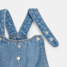 Robe salopette en jean bleue bébé fille Robe salopette en jean bleue bébé fille