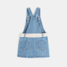 Robe salopette en jean bleue bébé fille Robe salopette en jean bleue bébé fille