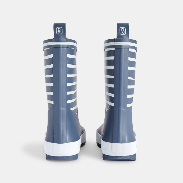 Bottes de pluie rayées bleues garçon Bottes de pluie rayées bleues garçon