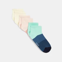 Socquettes colorblocks (lot de 3)