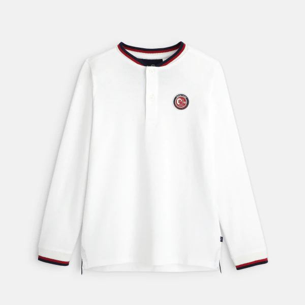 Long-sleeved t-shirt with an emblem