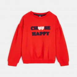 Sweat-shirt à message "choose happy"
