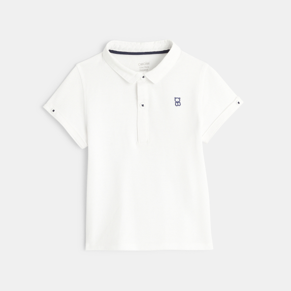 Ensemble salopette courte et polo bleue bébé garçon Ensemble salopette courte et polo bleue bébé garçon