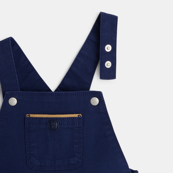 Ensemble salopette courte et polo bleue bébé garçon Ensemble salopette courte et polo bleue bébé garçon