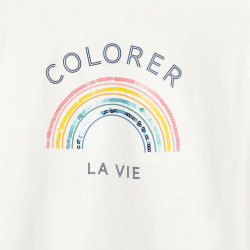 T-shirt à message "colorer...