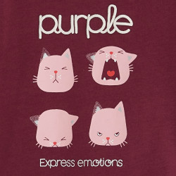 T-shirt Purple expression