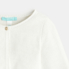 Gilet boléro court maille tricot blanc bébé fille Gilet boléro court maille tricot blanc bébé fille