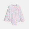 Combi de bain fleurie rouge bébé fille Combi de bain fleurie rouge bébé fille