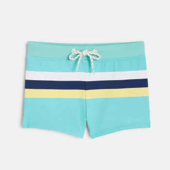 Striped boxer shorts bathing trunks