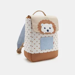 Backpack with hedgehog
