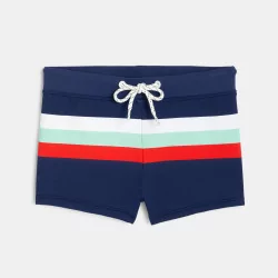 Striped boxer shorts bathing trunks