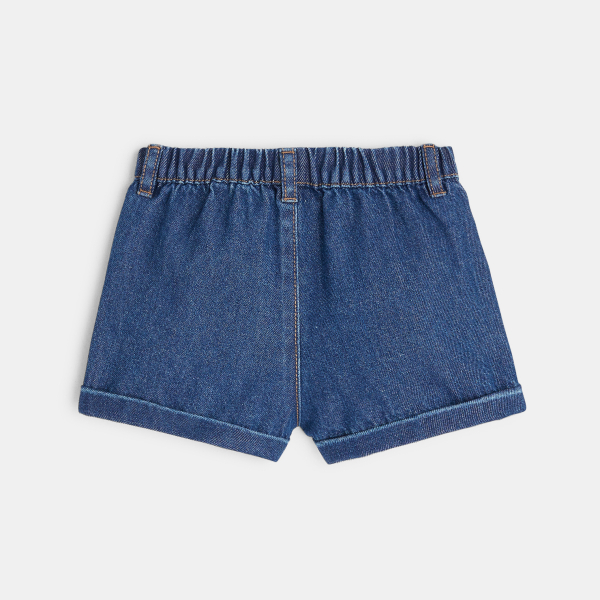 Denim shorts with fancy bow Denim shorts with fancy bow