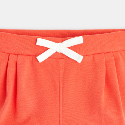 Fleece pleated shorts