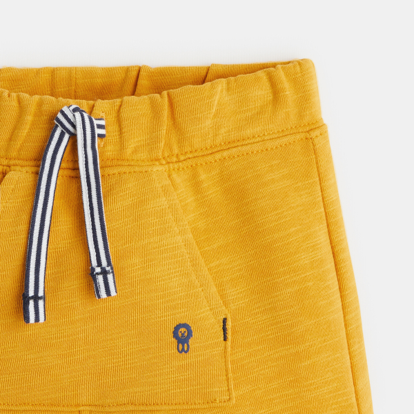 Short en molleton jaune bébé garçon Short en molleton jaune bébé garçon