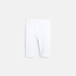 Legging cycliste blanc fille