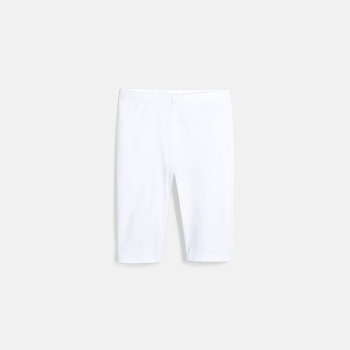 Legging cycliste blanc fille