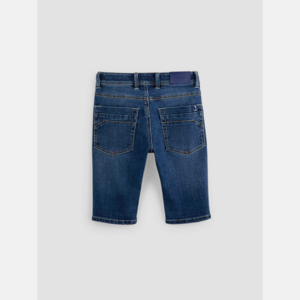 Bermuda skinny en jean hyper stretch bleu garçon Bermuda skinny en jean hyper stretch bleu garçon