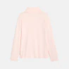 T-shirt col roulé rose fille