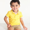 Polo maille piquée uni jaune bébé garçon Polo maille piquée uni jaune bébé garçon