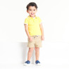 Polo maille piquée uni jaune bébé garçon Polo maille piquée uni jaune bébé garçon