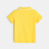 Polo maille piquée uni jaune bébé garçon Polo maille piquée uni jaune bébé garçon