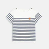 T-shirt marinière bleu bébé garçon
