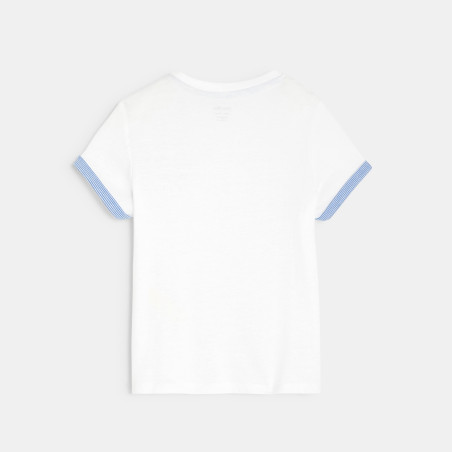 T-shirt à motif blanc bébé garçon T-shirt à motif blanc bébé garçon