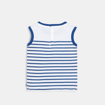Striped jersey tank top