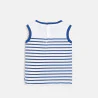 Débardeur jersey rayé bleu bébé garçon