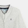 Soft zipped fleece letterman jacket Soft zipped fleece letterman jacket