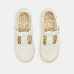 Canvas T-strap ballet flats
