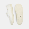 Ballerines toile forme salomé blanches fille Ballerines toile forme salomé blanches fille