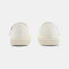 Ballerines toile forme salomé blanches fille Ballerines toile forme salomé blanches fille
