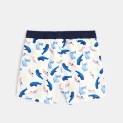 Printed swim trunks