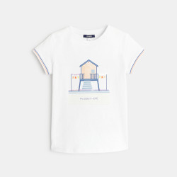 T-shirt col rond "home my sweet home"