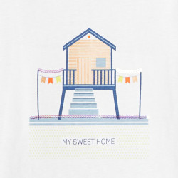 T-shirt col rond "home my...