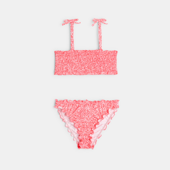 Two-piece floral swimsuit