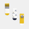 Chaussettes thème marin (lot de 3) jaunes bébé garçon
