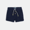 Short coton léger gaufré bleu bébé garçon Short coton léger gaufré bleu bébé garçon
