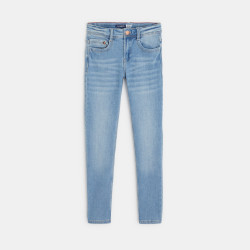 Jean skinny délavé bleu garçon