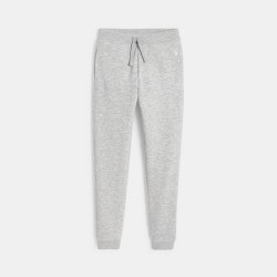 Jogging en molleton gris fille