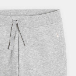 Jogging en molleton gris fille
