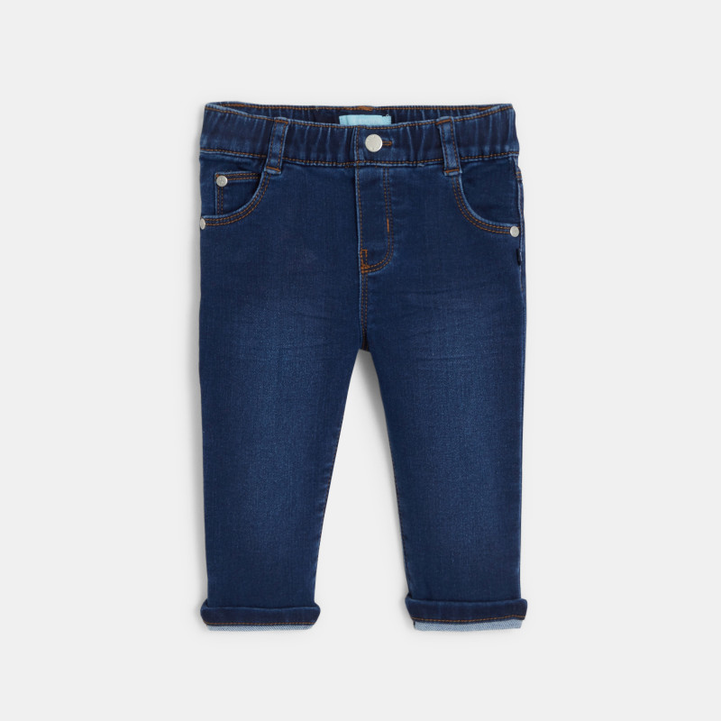 Jean confort ultra stretch enfilable bleu bébé garçon Jean confort ultra stretch enfilable bleu bébé garçon